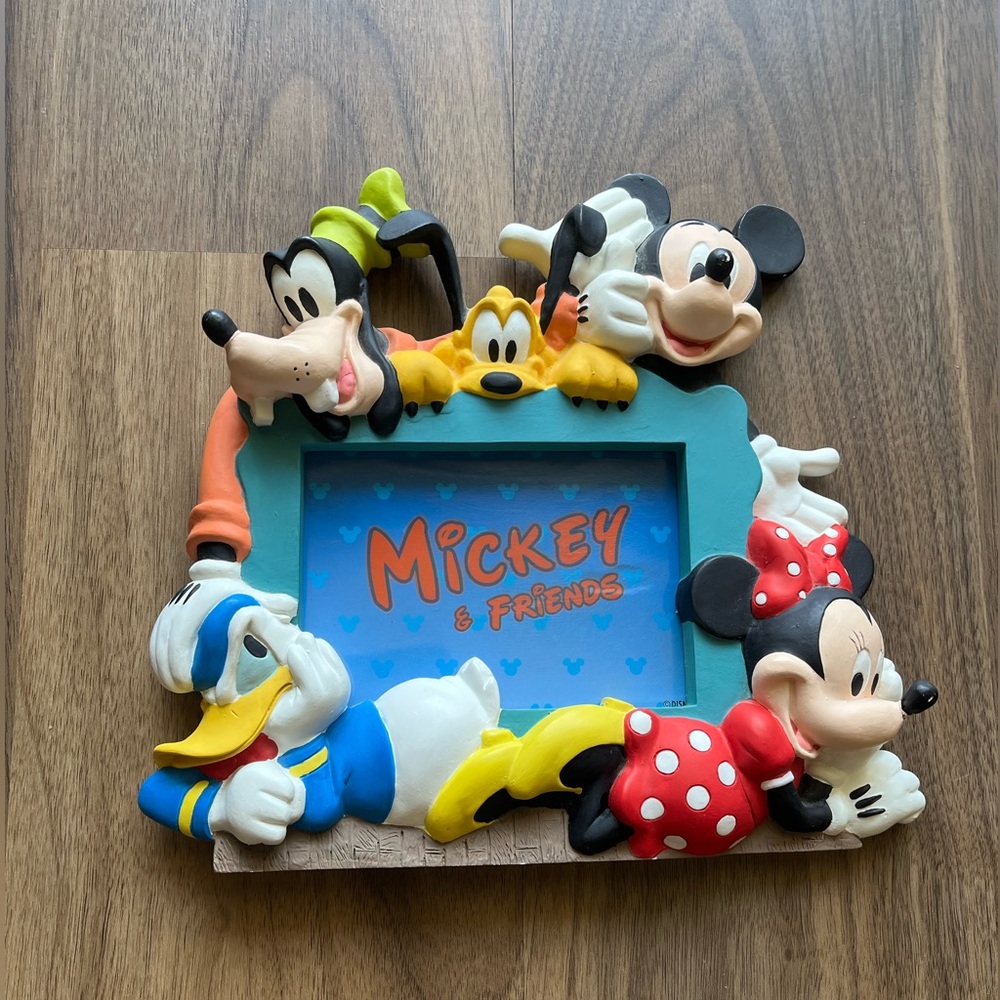 Vintage Disney Mickey Mouse & Friends picture Frame